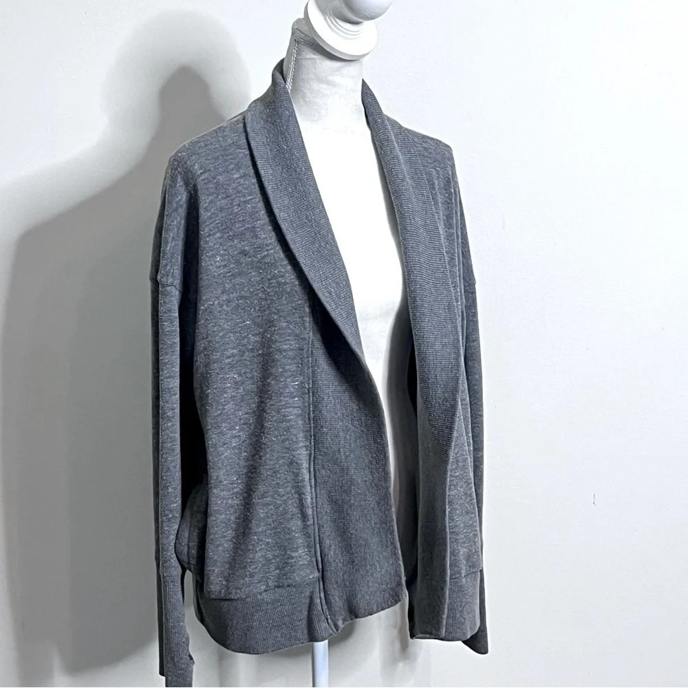 Alternative Apparel Heather Gray Women’s Size M Cardigan Pockets & Thumb Holes